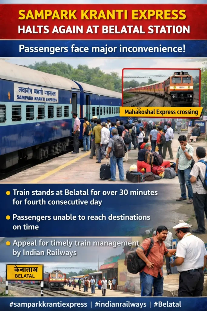 #samparkkrantiexpress #indianrailways #belatal #railwaynews